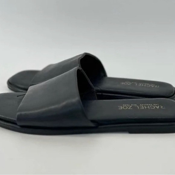 RACHEL ZOE Tudor Slide Black Sandals size 7 1/2 - Picture 5 of 5